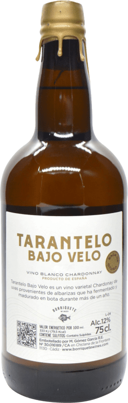 32,95 € Envoi gratuit | Vin Blanc Borriquete Tarantelo Bajo Velo Espagne Chardonnay 75 cl