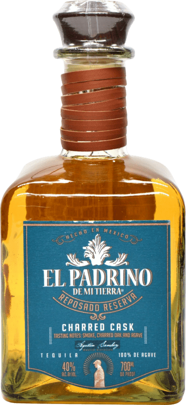 28,95 € 免费送货 | 龙舌兰酒 Valle del Tequila El Padrino de Mi Tierra Charred Cask Finish — 橡木桶陈酿收尾 Reposado — 雷波萨多 墨西哥 70 cl Smoky — 烟熏味