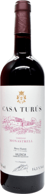 57,95 € 免费送货 | 红葡萄酒 Dominios de MGP Casa Turús D.O. Valencia 巴伦西亚社区 西班牙 Monastrell — 莫纳斯特雷尔 75 cl