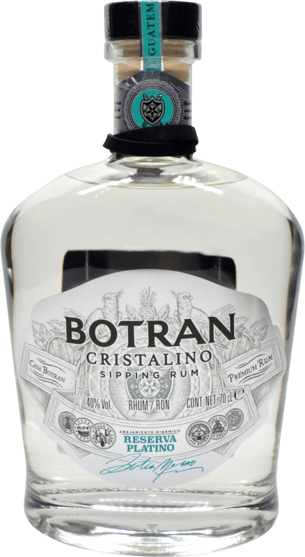 49,95 € Spedizione Gratuita | Rum Licorera Quezalteca Botran Edizione Platino Cristalino, Riserva Guatemala 70 cl