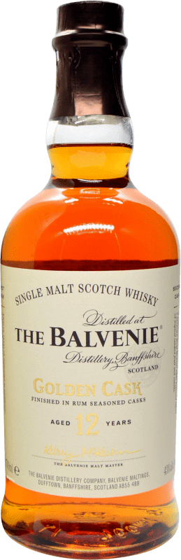 83,95 € Kostenloser Versand | Single Malt Whisky Balvenie Golden Cask Rum Cask Finish — Fassreifung Großbritannien 12 Jahre 70 cl