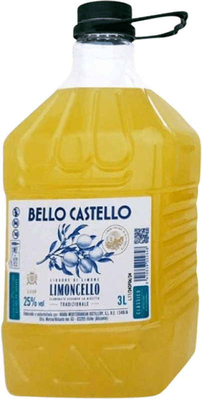 37,95 € Envío gratis | Limoncello SyS Bello Castello España Garrafa 3 L