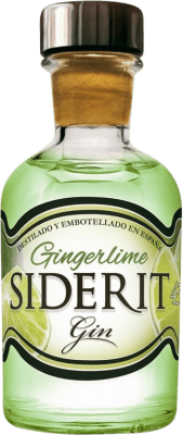 7,95 € Envio grátis | Genever Gin Siderit Espanha Garrafinha Miniatura 5 cl Ginger — Gengibre, Lime — Lima