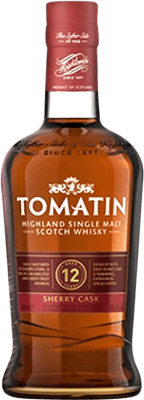 73,95 € Spedizione Gratuita | Whisky Single Malt Tomatin Sherry Cask Finish — Affinato in Botte Highlands Regno Unito 12 Anni 70 cl