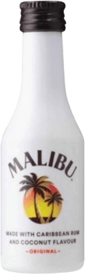 4,95 € Spedizione Gratuita | Liquori Malibu Francia Bottiglietta Mignon 5 cl PET