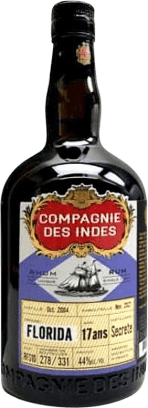 127,95 € Spedizione Gratuita | Rum Compagnie des Indes Florida Secrète Single Cask — Botte Singolo Francia 17 Anni 70 cl