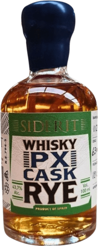 46,95 € 免费送货 | 单一麦芽威士忌 Siderit PX Cask Finish — 橡木桶陈酿收尾, Rye — 黑麦威士忌 西班牙 小瓶装 10 cl
