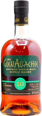 105,95 € Kostenloser Versand | Single Malt Whisky Glenallachie Nº 9 Cask Strength — Fassstärke, Batch Speyseite Großbritannien 10 Jahre 70 cl