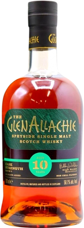 105,95 € Spedizione Gratuita | Whisky Single Malt Glenallachie Nº 9 Cask Strength — Grado da Botte, Batch Speyside Regno Unito 10 Anni 70 cl