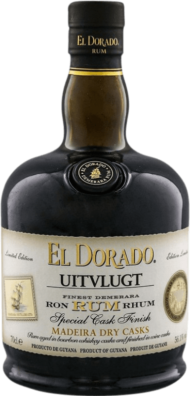 241,95 € 送料無料 | ラム Demerara El Dorado Uitvlugt Madeira Dry — 辛口 Cask Finish — カスクフィニッシュ ガイアナ 70 cl