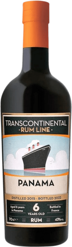 101,95 € Kostenloser Versand | Rum Transcontinental Panama Limitierte Edition Frankreich 6 Jahre 70 cl