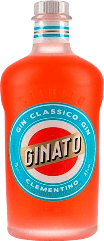 46,95 € Spedizione Gratuita | Genever Gin Ginato Clementino Italia 70 cl Orange — Arancia
