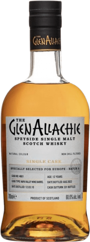 183,95 € Бесплатная доставка | Односолодовый виски Glenallachie Napa Valley Single Cask — Одна бочка Списайд Объединенное Королевство 12 Лет 70 cl