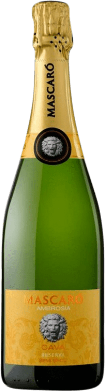 14,95 € 免费送货 | 白起泡酒 Mascaró Ambrosía Semiseco — 半干型 D.O. Cava 加泰罗尼亚 西班牙 Macabeo — 马卡贝奥, Xarel·lo — 哈雷洛, Parellada — 帕雷利亚达 75 cl