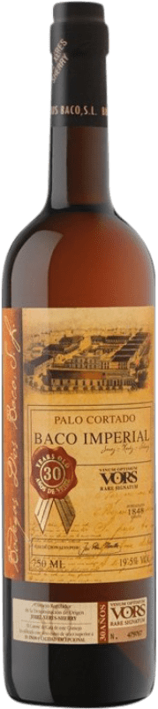 114,95 € Envio grátis | Vinho Generoso Fortificado Dios Baco Palo Cortado, Imperial VORS Very Old Rare Sherry — Muito Velho e Raro D.O. Jerez-Xérès-Sherry Andaluzia Espanha Palomino Fino 75 cl