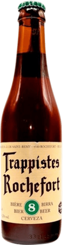 3,95 € Spedizione Gratuita | Birra Rochefort 8º Blanche — Bianca Valonia Belgio Bottiglietta Terzo 33 cl