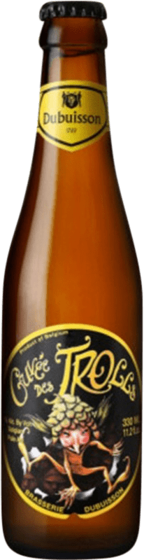 2,95 € Free Shipping | Beer Dubuisson Des Trolls Cuvée Valonia Belgium Third-Liter Bottle 33 cl