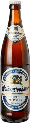 2,95 € Free Shipping | Beer Weihenstephaner Hefe Weissbier — White Baviera Germany Medium Bottle 50 cl