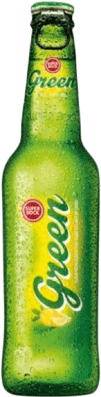 1,95 € Free Shipping | Beer Super Bock Green Porto Portugal Third-Liter Bottle 33 cl