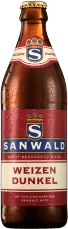 2,95 € 送料無料 | ビール Dinkelacker-Schwaben Sanwald Hefe Dunkel — アンバー Stuttgart ドイツ ミディアムボトル 50 cl