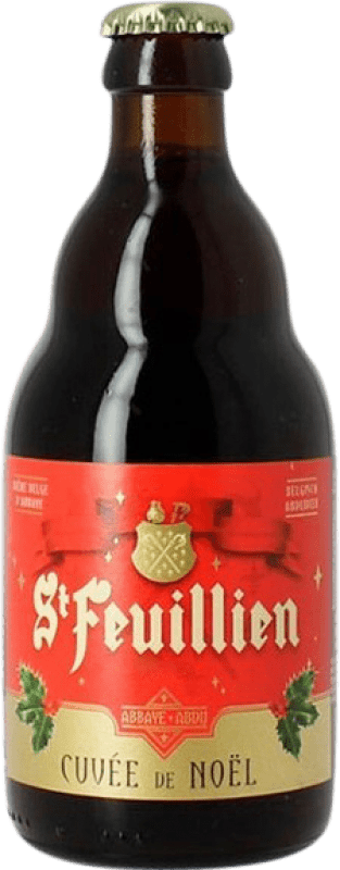 3,95 € Free Shipping | Beer Saint Feuillien Noel Valonia Belgium Third-Liter Bottle 33 cl