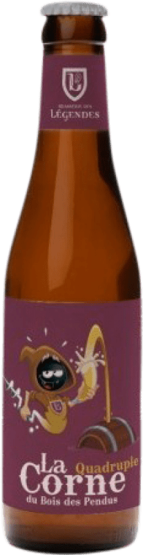 3,95 € Kostenloser Versand | Bier Ebly La Corne Hiver Quadruple Malt — Vierfachmalz Valonia Belgien Drittelliterflasche 33 cl