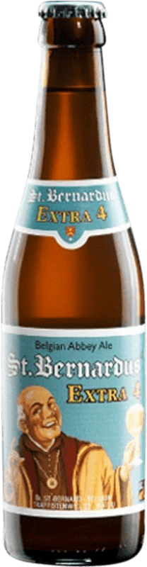 2,95 € Envio grátis | Cerveja Saint Bernardus Extra Flandes Bélgica Garrafinha Terço 33 cl