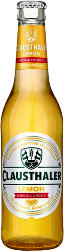 1,95 € Envío gratis | Cerveza Clausthaler Alemania Botellín Tercio 33 cl Lemon — Limón Sin Alcohol