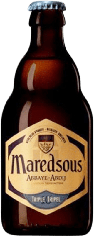 3,95 € 送料無料 | ビール Abbaye de Maredsous Triple Malt — トリプルモルト Valonia ベルギー 1/3ボトル 33 cl