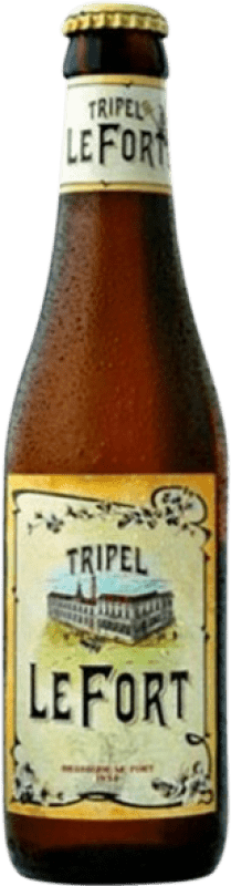 2,95 € 免费送货 | 啤酒 Omer Vander Ghinste Lefort Tripel Malt — 三重麦芽 Flandes 比利时 三分之一升瓶 33 cl
