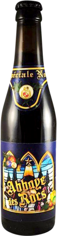 3,95 € Spedizione Gratuita | Birra L'Abbaye des Rocs Noel Belgio Bottiglietta Terzo 33 cl