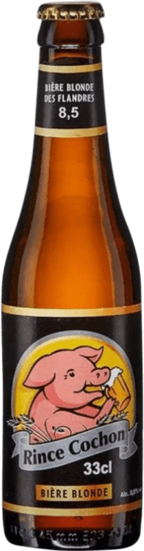 3,95 € 送料無料 | ビール Van Honsebrouck Rince Cochon Flandes ベルギー 1/3ボトル 33 cl