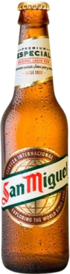 1,95 € 送料無料 | ビール San Miguel マドリッドのコミュニティ スペイン 1/3ボトル 33 cl