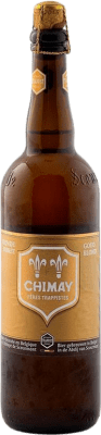 10,95 € Spedizione Gratuita | Birra Chimay Dorée Blonde — Bionda Valonia Belgio 75 cl