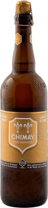 10,95 € 免费送货 | 啤酒 Chimay Dorée Blonde — 淡色啤酒 Valonia 比利时 75 cl