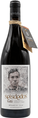 21,95 € Envío gratis | Vino Blanco Seisdedos Toñi D.O.P. Vino de Calidad Sierra de Salamanca España Rufete 75 cl