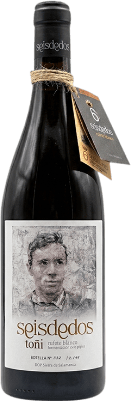 21,95 € Spedizione Gratuita | Vino Bianco Seisdedos Toñi D.O.P. Vino de Calidad Sierra de Salamanca Spagna Rufete 75 cl