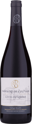 9,95 € Envío gratis | Vino Tinto Domaine de L'Olivier A.O.C. Côtes du Rhône Rhône Francia 75 cl