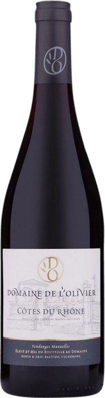 9,95 € Envio grátis | Vinho Tinto Domaine de L'Olivier A.O.C. Côtes du Rhône Rhône França 75 cl