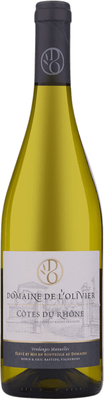 9,95 € Spedizione Gratuita | Vino Bianco Domaine de L'Olivier A.O.C. Côtes du Rhône Rhône Francia 75 cl