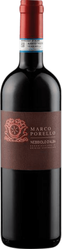 24,95 € Envío gratis | Vino Tinto Marco Porello D.O.C. Nebbiolo d'Alba Piemonte Italia 75 cl