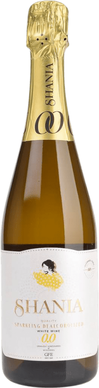 19,95 € Spedizione Gratuita | Spumante Bianco Shania Sparkling — Spumante D.O. Jumilla Regione di Murcia Spagna 75 cl 0.0 Zero Zero Senza Alcol