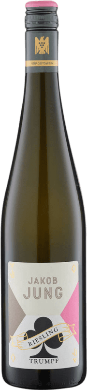 18,95 € Envio grátis | Vinho Branco Weingut Jakob Jung Trumpf Trocken — Seco VDP Gutswein — Vinho de Propriedade Alemanha Riesling 75 cl