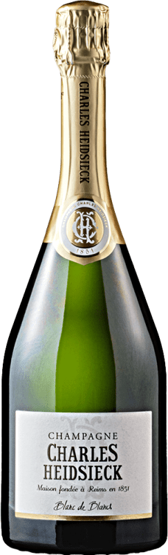 49,95 € 送料無料 | 白のスパークリングワイン Charles Heidsieck Blanc de Blancs A.O.C. Champagne シャンパン フランス ハーフボトル 37 cl