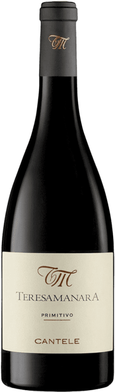 27,95 € 免费送货 | 红葡萄酒 Cantele Teresa Manara I.G.T. Salento 意大利 Primitivo — 普里米蒂沃 75 cl