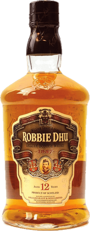 2,95 € 免费送货 | 调和威士忌 Grant & Sons Robbie Dhu 英国 小瓶装 5 cl