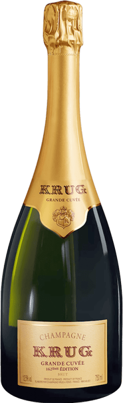 2 861,95 € Spedizione Gratuita | Spumante Bianco Krug 162ème Grande Cuvée, Edizione Limitata A.O.C. Champagne champagne Francia Bottiglia Jeroboam-Doppio Magnum 3 L