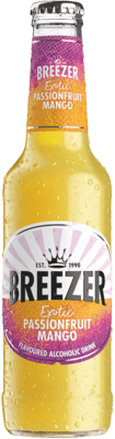 38,95 € Kostenloser Versand | 12 Einheiten Box Mixer Bacardí Breezer Spanien Kleine Flasche 27 cl Passion Fruit — Passionsfrucht, Mango