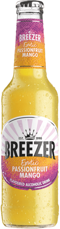 38,95 € Kostenloser Versand | 12 Einheiten Box Mixer Bacardí Breezer Spanien Kleine Flasche 27 cl Passion Fruit — Passionsfrucht, Mango