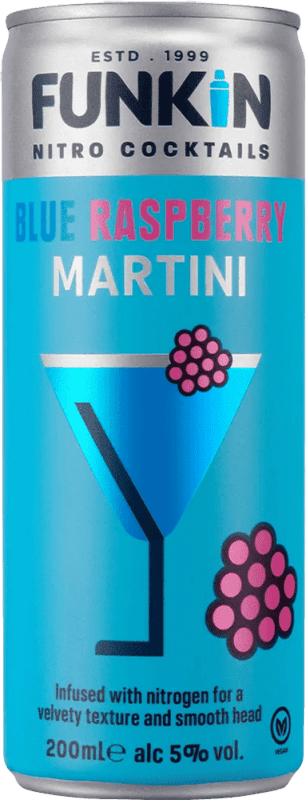47,95 € 送料無料 | 12個入りボックス ミキサー Funkin Nitro Blue — 青 イタリア 缶 20 cl Dry Martini — ドライマティーニ, Raspberry — ラズベリー